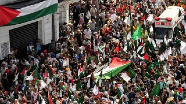 شاهد: مظاهرات حاشدة في الجزائر وماليزيا دعما للفلسطينيين في غزة