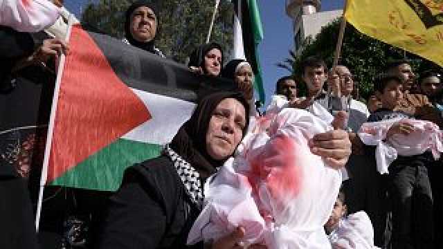 شاهد: مظاهرات في لبنان تضامنًا مع أطفال غزة