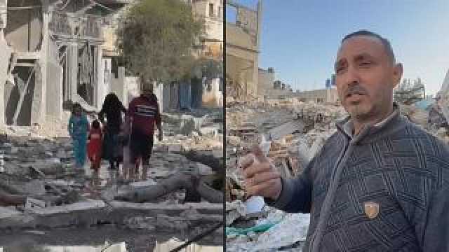 'حطام ودمار'.. الفلسطينيون يستغلون الهدنة لإلقاء نظرة على منازلهم المهدمة