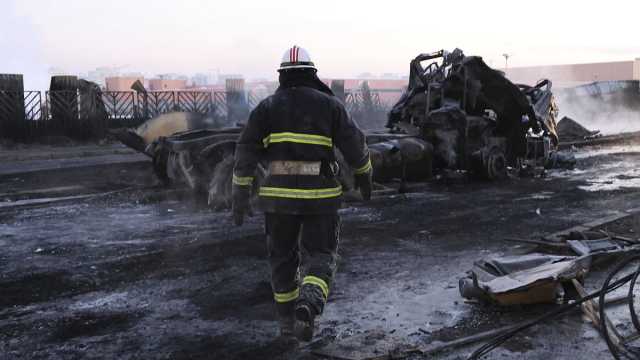 شاهد: 6 قتلى في سلسلة انفجارات إثر اصطدام شاحنة محملة بالغاز الطبيعي بسيارة في منغوليا