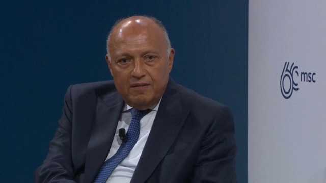 وزير الخارجية المصري من مؤتمر ميونخ: ترحيل سكان رفح 'خط أحمر' وتهديد لأمن مصر القومي