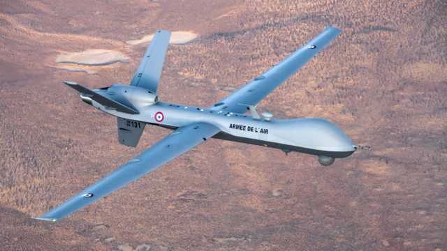 'السادسة من نوعها منذ 2014'.. مشاهد تظهر إسقاط مسيرة أمريكية من طراز MQ-9 Reaper في اليمن